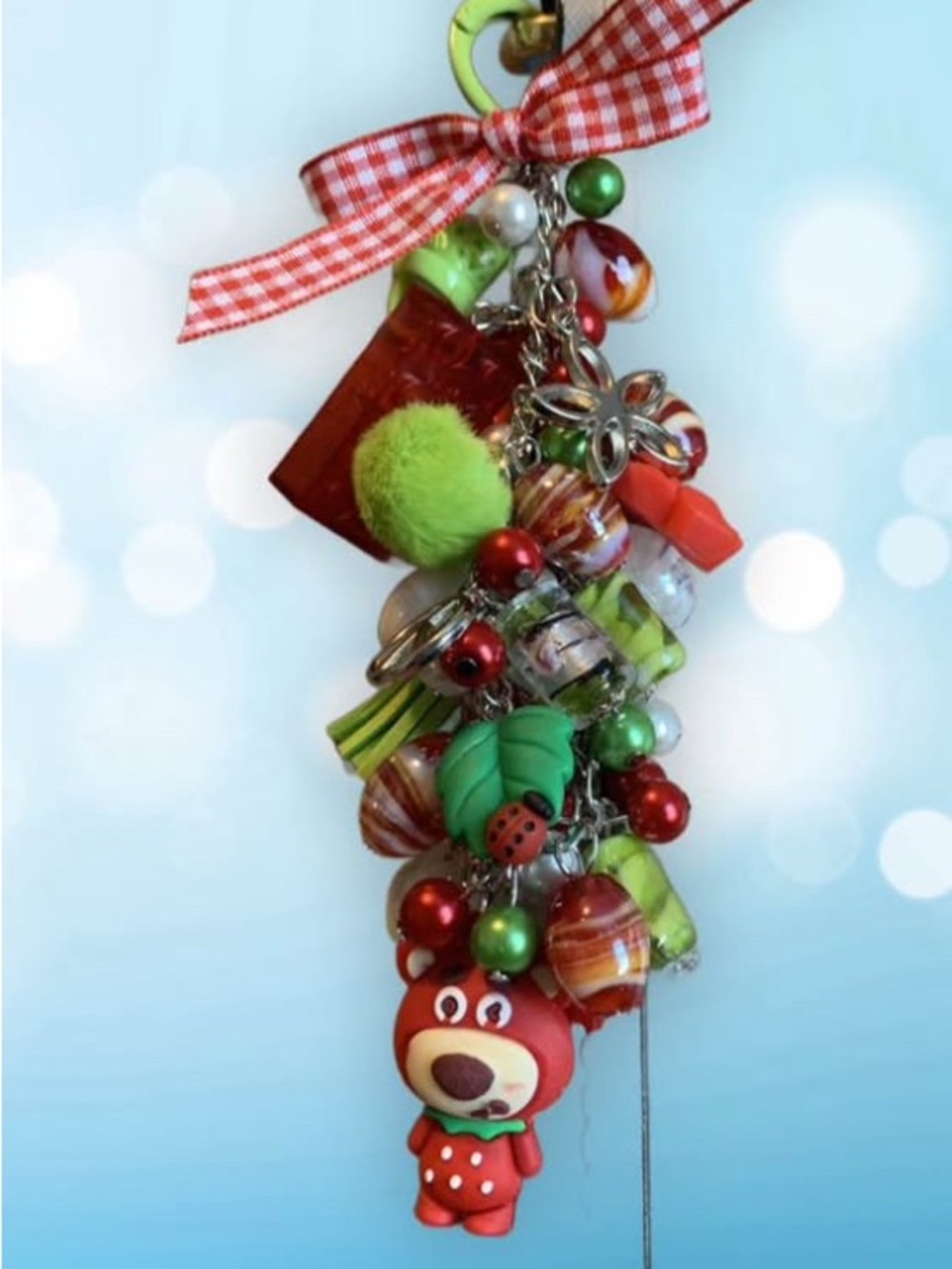 Disney Strawberry Bear Junk keychain bag charm